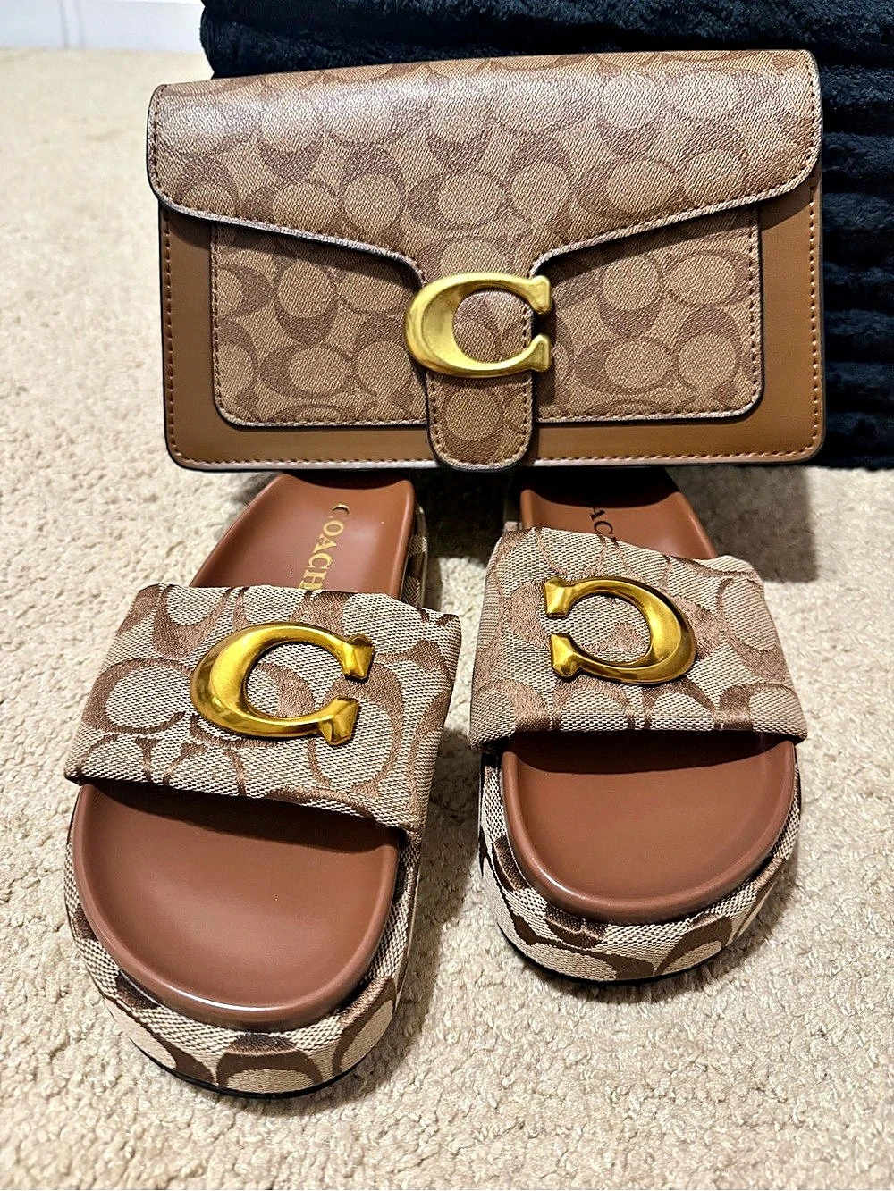 Coach Tabby Crossbody Bag Brown Like New